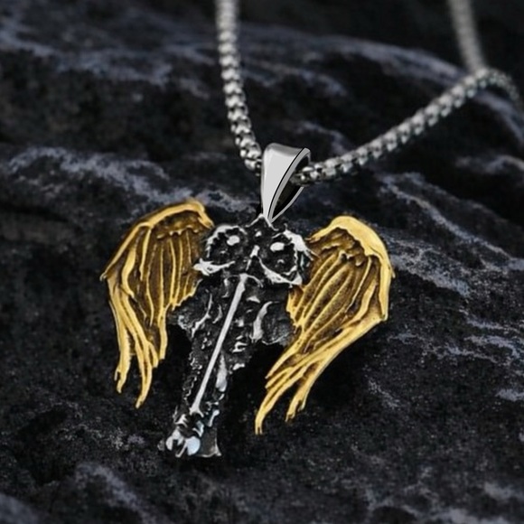 Archangel Michael Celtic Cross Saint Religious Catholic Protection Medal Pendant - Picture 4 of 15